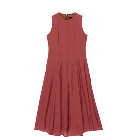 Asymmetric Pleated Dress