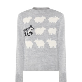 Nitra Jacquard Sheep Knitted Sweater