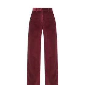 Tania Corduroy Straight-Leg Trousers