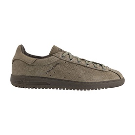 Adidas trainer in Blanch Brown Dust Cargo suede with tonal lacing, perforated toe cap and dark brown chunky rubber sole.