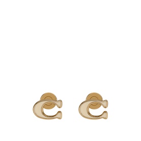 C Logo Stud Earrings