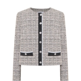 Plaid Boucle Blazer