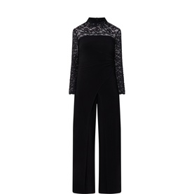 Gathered Lace Jumpsuit