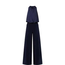 Halter Flared-Leg Jumpsuit