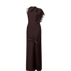 Kody Lace Trim Asymmetric Dress