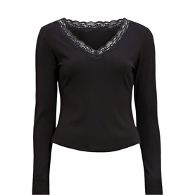 Selena Lace Trim Top