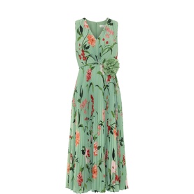 Simara Floral Pleated Dress