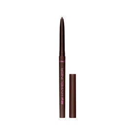 Benefit Hyperliner eyeliner pencil in Midnight Brown, twist-up retractable format shown open and closed