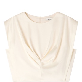 Pleated Cropped Top