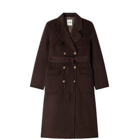 Double-Faced Check Coat