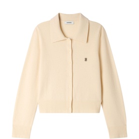 Logo Knitted Polo Cardigan