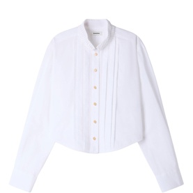 Origami Collar Pleated Blouse