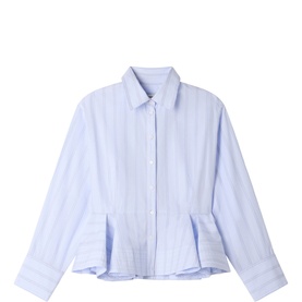 Striped Peplum Shirt