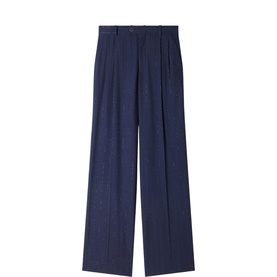 Striped Sequin Wide Leg Trousers