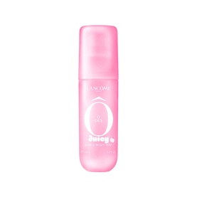 Lanc&ocirc;me body mist in pink spray bottle with white logo detailing, pump-top format