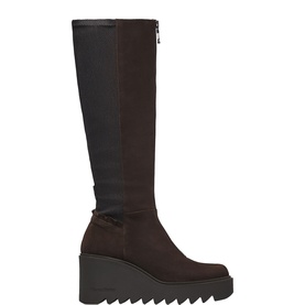 Clotilde Wedge Knee High Boots