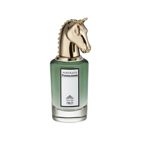 Penhaligon's Portraits Eau de Parfum in green glass bottle with gold horse-head stopper and white label detailing