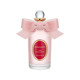 Penhaligon The Favourite Eau de Parfum in pink bottle with velvet bow and spherical stopper