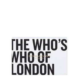 Penhaligon The Who's Who of London fragrance set, white rectangular gift box with bold black typography