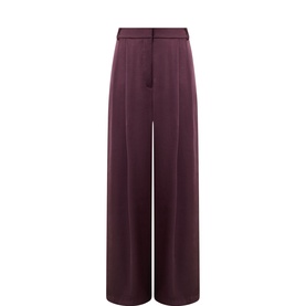 Marlow Wide Leg Satin Trousers