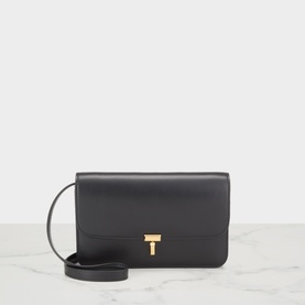T-Lock Leather Crossbody Bag