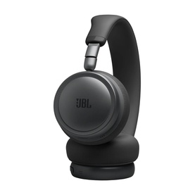 JBL Live 680NC Wireless Noise Cancelling On-Ear Headphones in black, cushioned ear cups, adjustable headband, fold-flat design