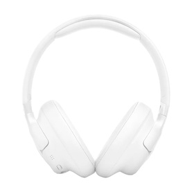 JBL Tune 730BT Wireless Over-Ear Headphones in white, front view showing padded ear cups and adjustable headband