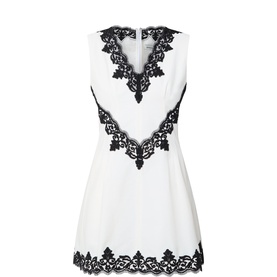 Minna Lace-Trim Mini Dress