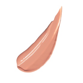 Fenty Beauty Gloss Bomb Stix lip gloss swatch in Birthday Suit, a sheer nude peach tone, 3.6g