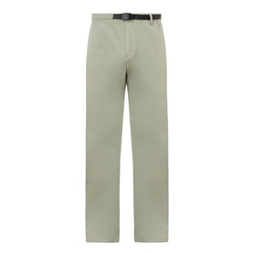 Gramicci G-Chinos in Dried Sage, straight-cut leg with adjustable belt, belt loops, and tonal stitching in smooth cotton fabric.