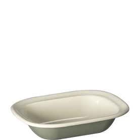 Small 20cm Enamelled Sage Green Pie Dish