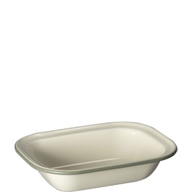 Medium 24cm Enamelled Sage Green Pie Dish