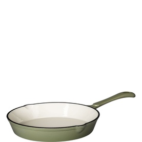 25cm Cast Iron Sage Green Round Fry Pan