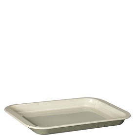 Large 41cm Enamelled Sage Green Oven Tray