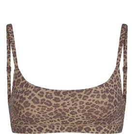Scoop Bralette Desert Leopard Ink Print