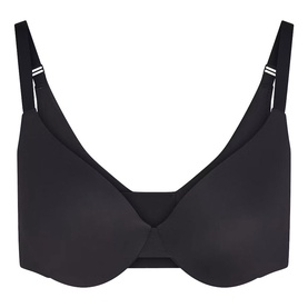 Skims Full Cup Bra in black with underwire, adjustable straps, and smooth seamless cups