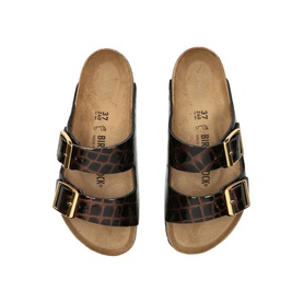 Arizona Embossed Croc Sandals