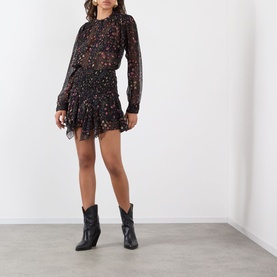 Fiala Abstract Print Mini Skirt