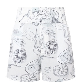 Fish Graphic Shorts