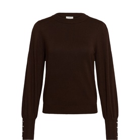 Lizza Button Cuff Sweater