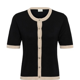 Lizza Contrast Trim Cardigan