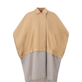 Dialogo Waterproof Gingham Cape