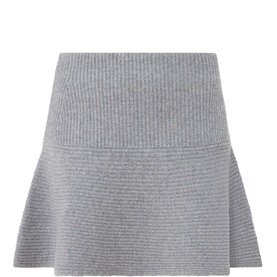 Rafia Knitted Flared Skirt