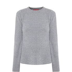 Lonza Ribbed Peplum Hem Sweater