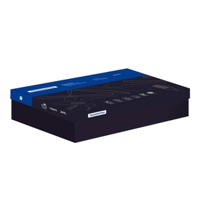 Tramontina Kitchenware Dinner Cutlery Set in navy gift box with silver cutlery illustration on lid