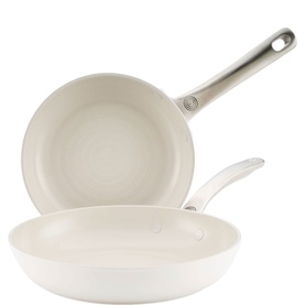 Halo with LaserDefense&trade; Non Stick Ceramic Frying Pan Twin Set 20cm & 25cm