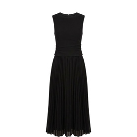 Emilia Pleated Flared Dress