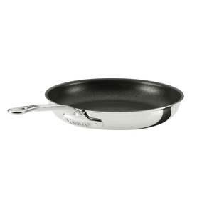 Hestan ProBond Luxe Non Stick Skillet 28cm in polished stainless steel with dark TITUM non-stick interior and long handle