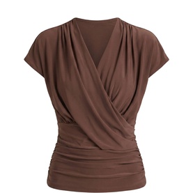 Oakley Draped Wrap Front Top