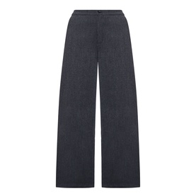 Source Unknown Ebbe Balloon Trousers in charcoal, mid-rise wide balloon-leg silhouette with covered waistband and clean hems